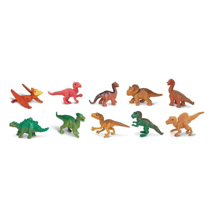 a group of TOOBS® Figurines Dino Babies on a white background.
