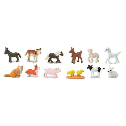 a group of TOOBS® Figurines Farm Babies on a white background.