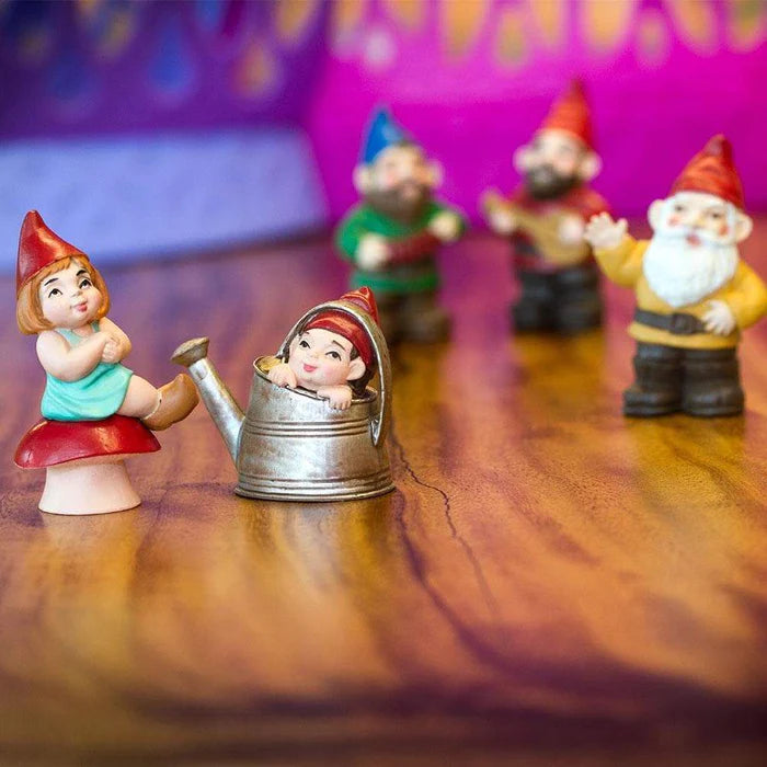 TOOBS® Figurines Gnome Family on a table.