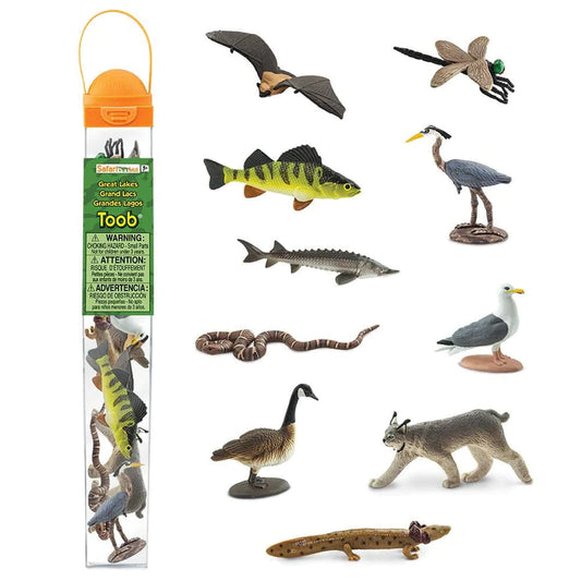 a set of TOOBS® Figurines Great Lakes in a tube.