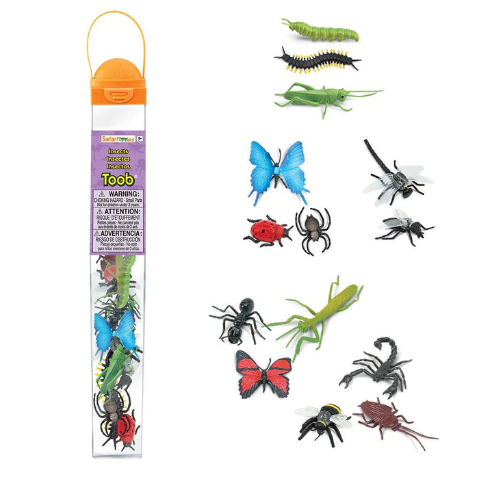 a set of TOOBS® Figurines Insects in a tube.