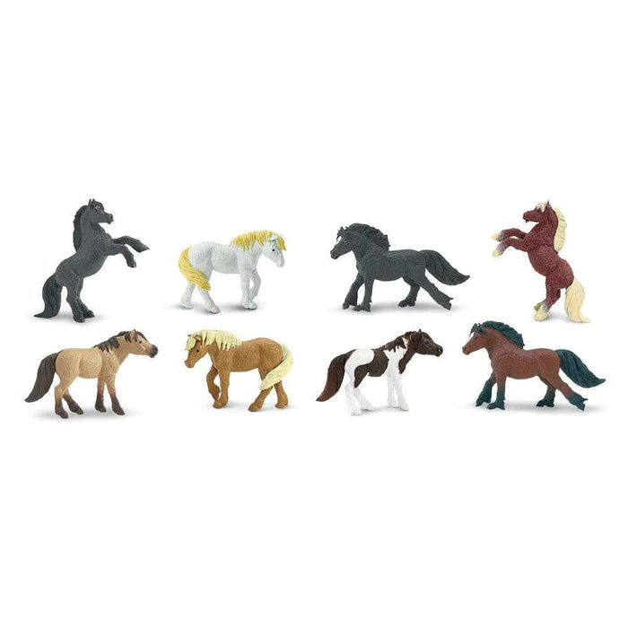 a group of TOOBS® Figurines Ponies on a white background.