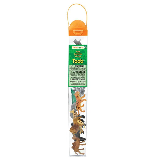 a plastic tube with a TOOB® Figurines Wild in it.