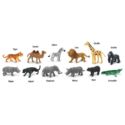 A group of TOOBS® Figurines Wild are shown on a white background.