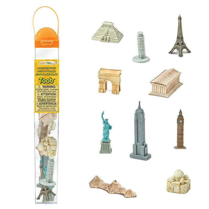 A set of TOOBS® Figurines Around the World on a white background.