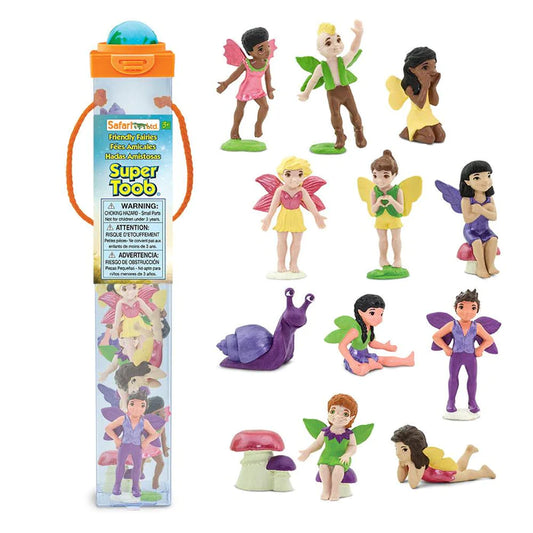 a set of TOOBS® Figurines Friendly Fairies in a plastic bag.