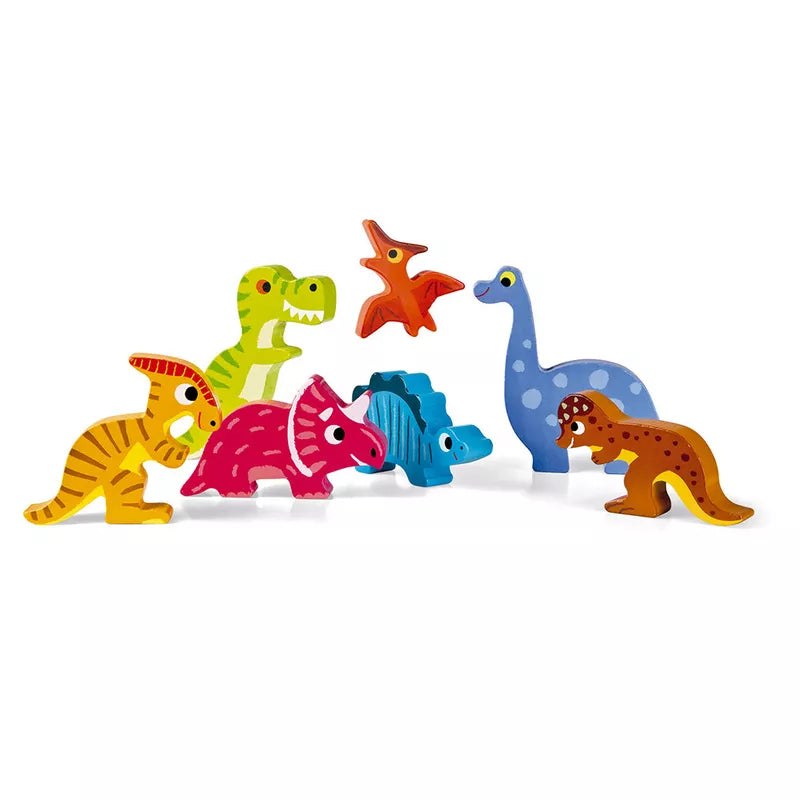 A group of Janod Dinosaurs Chunky Puzzle.