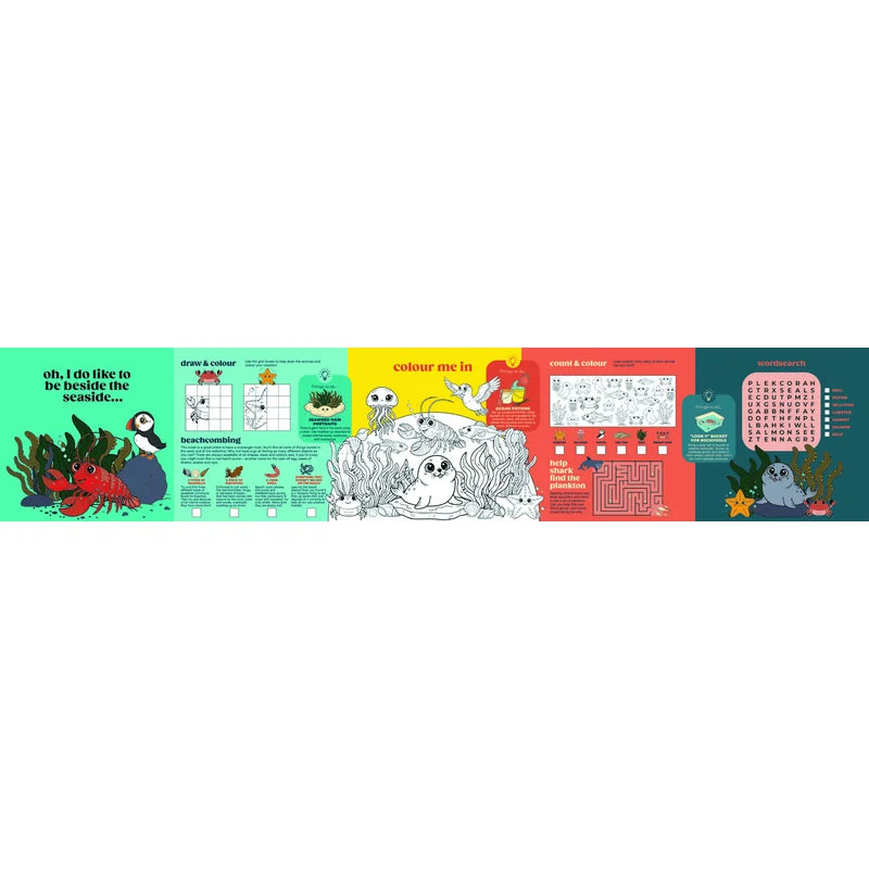 Irish Marine Wildlife  - Activity Book & Giant Colouring Poster
