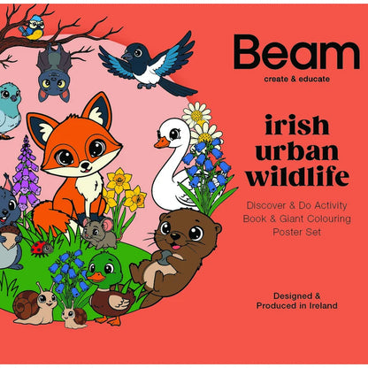 Irish Urban Wildlife - Activity Book & Giant Colouring Poster