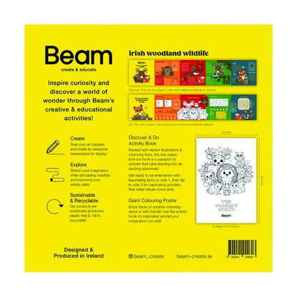 Irish Woodland Wildlife - Activity Book & Giant Colouring Poster