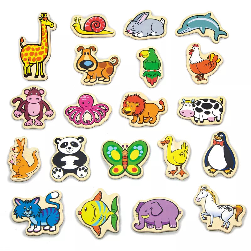 A New Classic Toys Magnetic Animals - 20 pieces set.