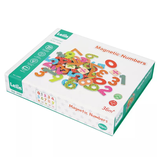 A box of New Classic Toys Magnetic Numbers - 60 pcs. on a white background.