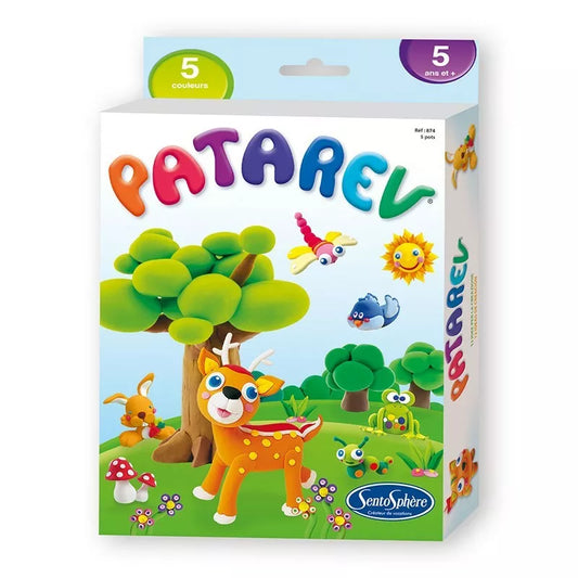 Sentosphere Patarev Clay 5 Pots - a modelling clay board game for children.