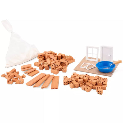 A toy set of Teifoc Brick Construction Creative Box 100 pcs with a bag of bricks for building.