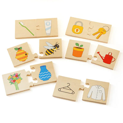 Things that go together Wooden Puzzle