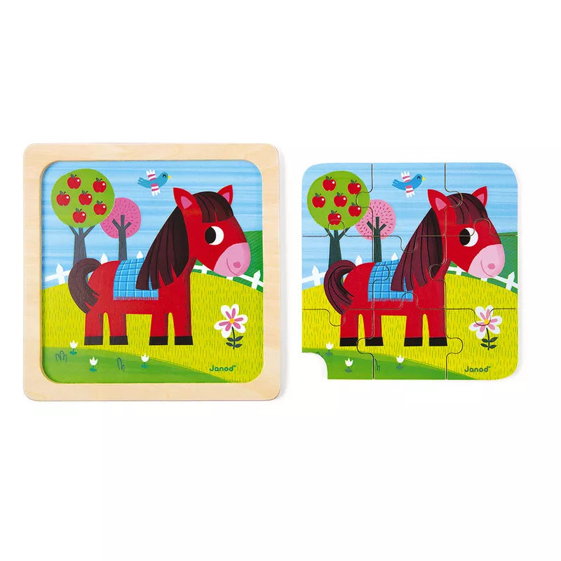 A Janod Tornado The Horse Puzzle suitable for babies up to 18 months old.