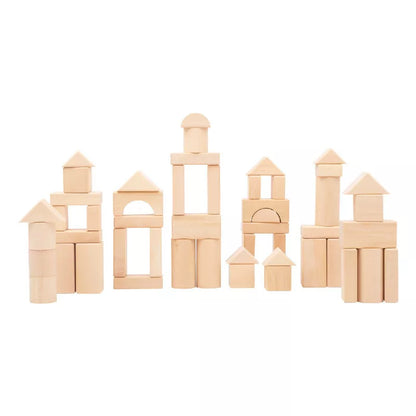 Natural wooden blocks hotsell