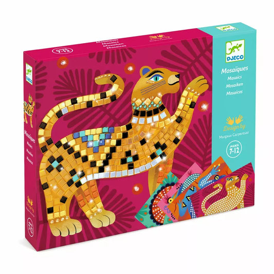 A Djeco Mosaic Set Deep in the Jungle box with a picture of a tiger on it.