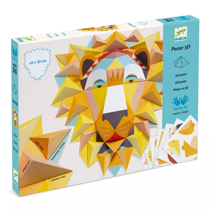 A box of Djeco Paper creations – The King with a lion's head.