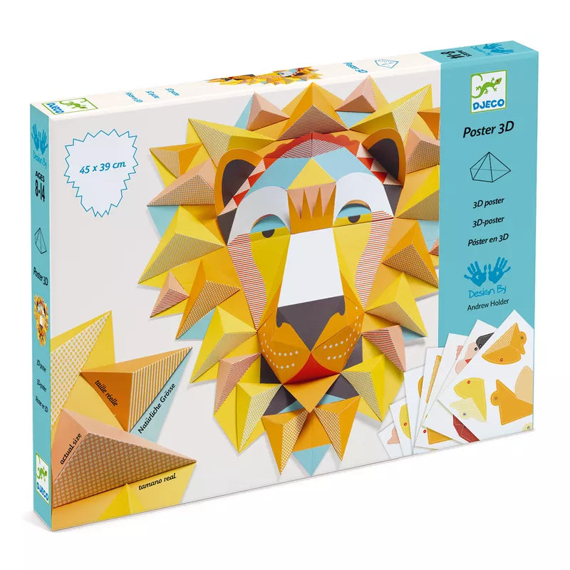 A box of Djeco Paper creations – The King with a lion's head.